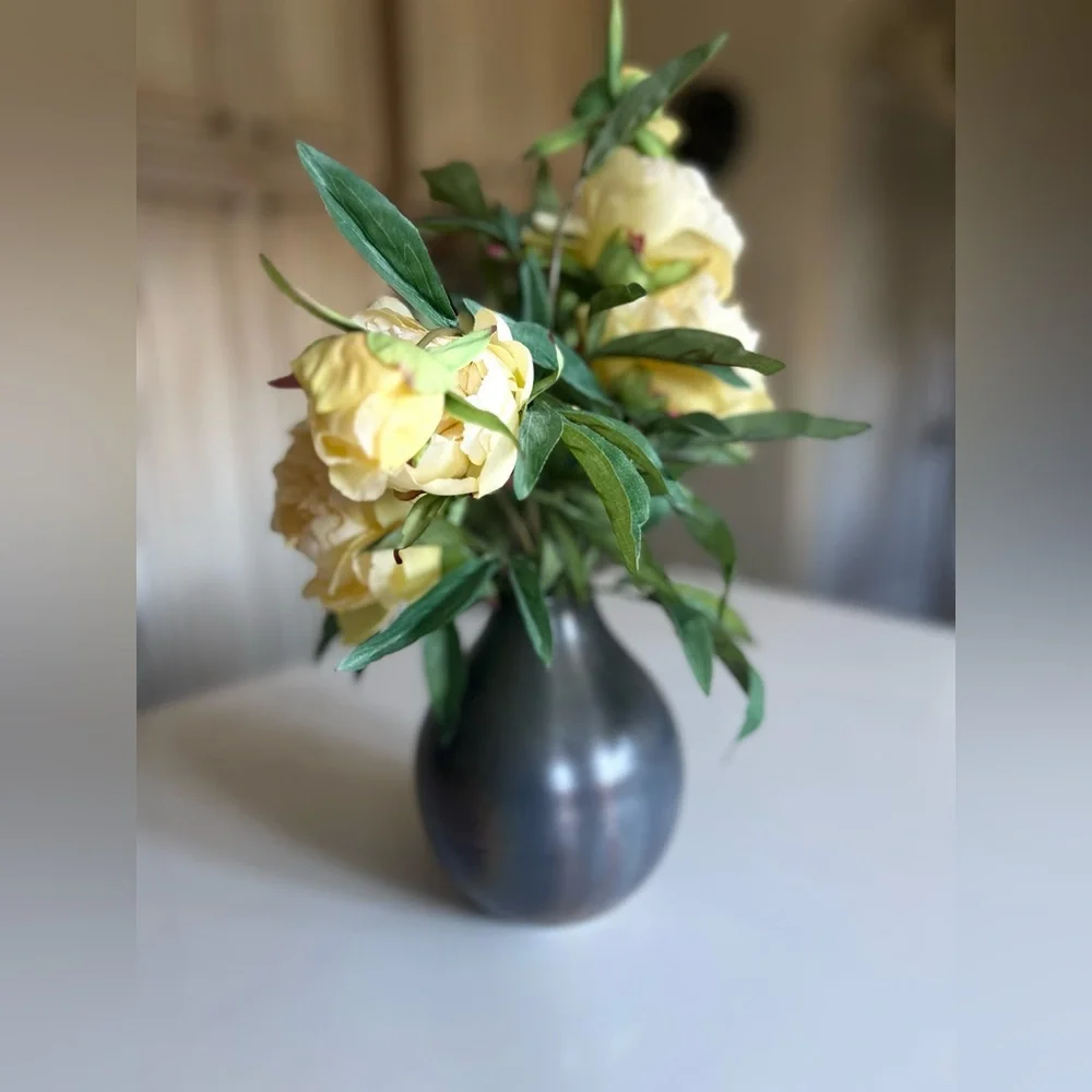 Crate and Barrel Metallic Vase